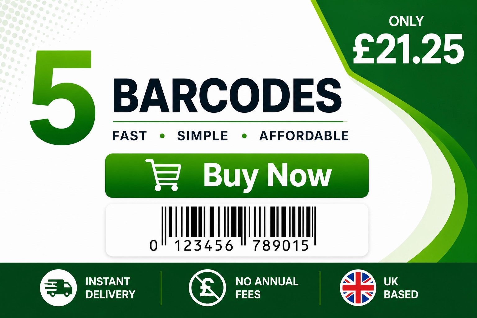 5 EAN Barcodes