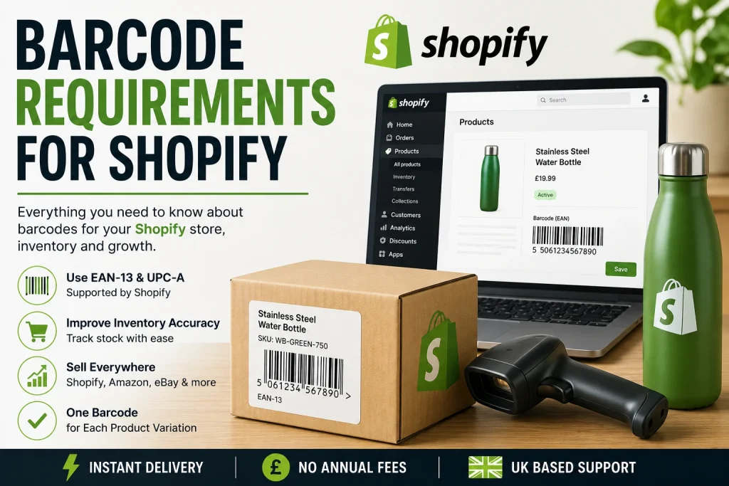 Barcodes For Shopify